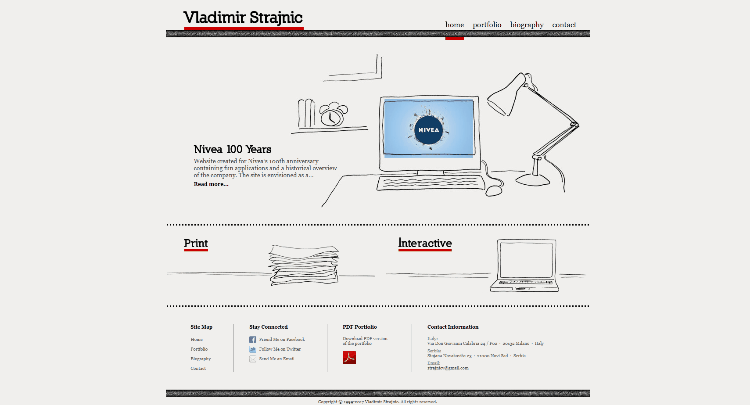 Example of personal website (new) - Vladimir