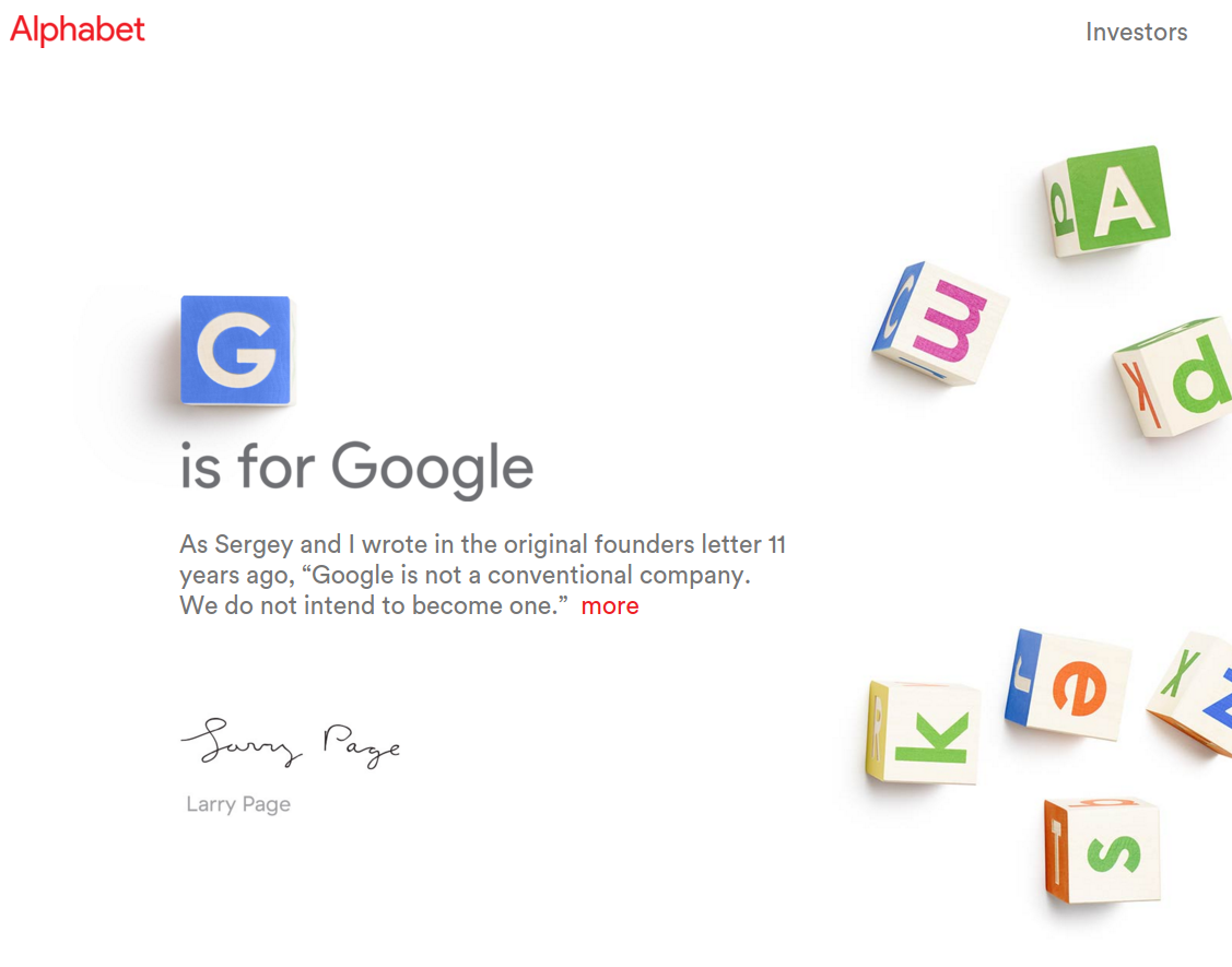 Google is leading the way with Alphabet's clever new domain, abc.xyz