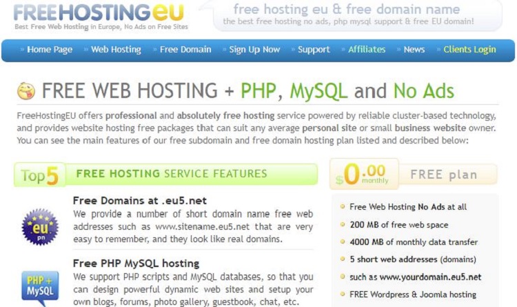 16 Free Web Hosting To Consider Host Your Websites At 0
