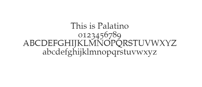 Web Safe Fonts - Palatino