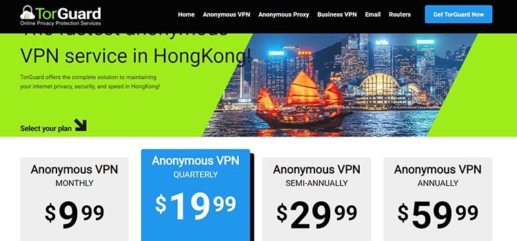 TorGuard - VPN for Hong Kong