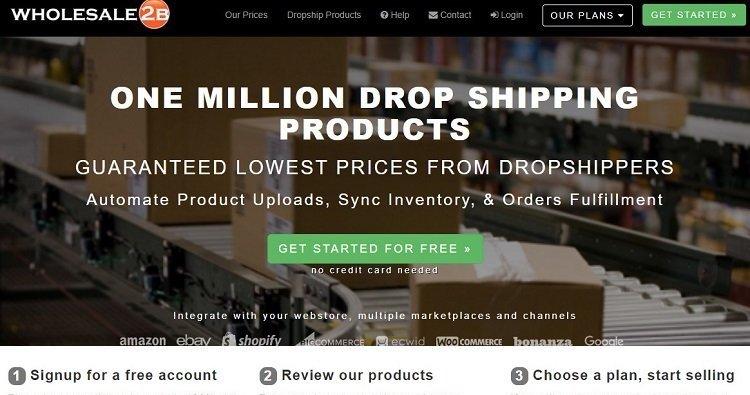 Wholesale2b - marketplace to connect suppliers with dropshippers