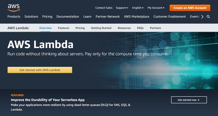 AWS Lambda is a part of Amazon cloud