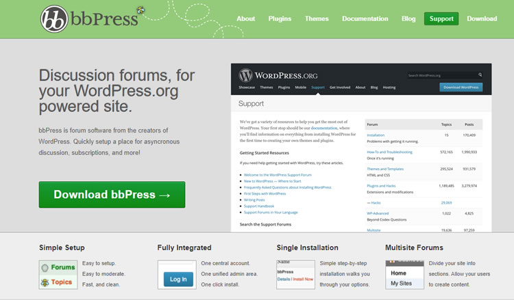Forum Platform Tool -  BBPress