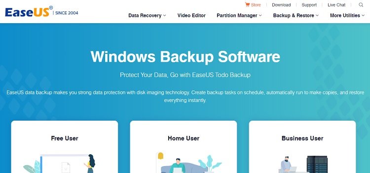 easeus - window backup software to protect your data
