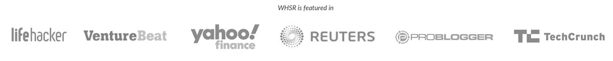 Sitios web con WHSR