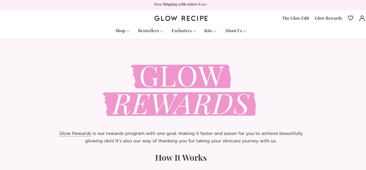 Glow Recipe's Glow Rewards