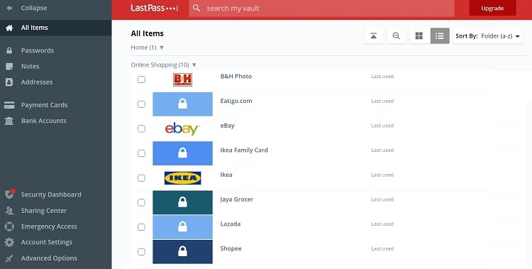 You are able to access your password database via LastPass Vault.