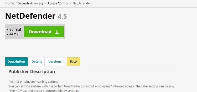 netdefender - free firewall application