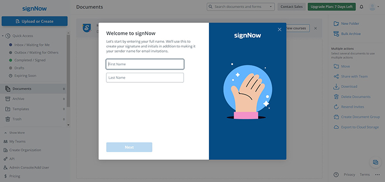 Signnow - Onboarding is easy.
