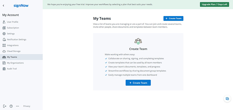 Easily create your team for better work collaboration