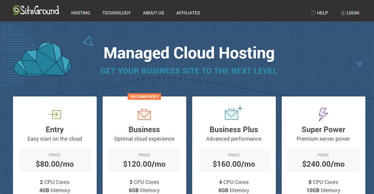siteground cloud hosting