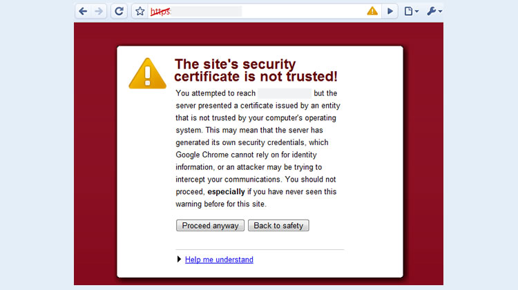 SSL Not Trusted Error